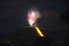 ～大室山山頂花火大会開催～