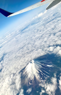 ✈飛行機からの富士山✈