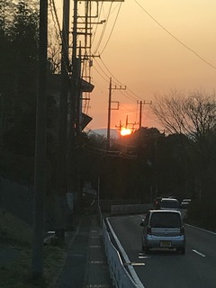 ～昨日の夕日～