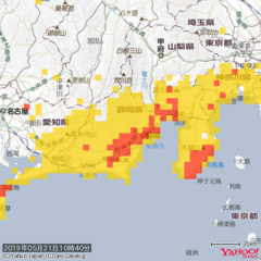 伊東市：大雨警報発表