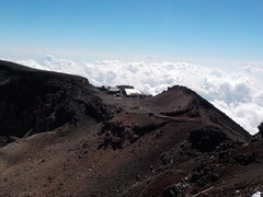 富士山頂上の鉄塔塗装をしました。